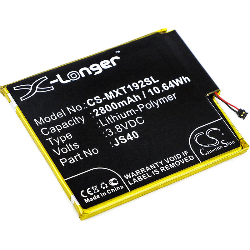 2800mAh Battery - CS-MXT192SL / Li-Polymer / Volts: 3.8