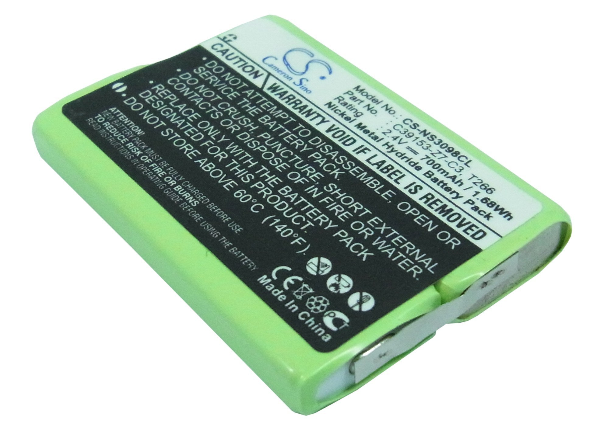 700mAh Battery - CS-NS3098CL / Ni-MH / Volts: 2.4