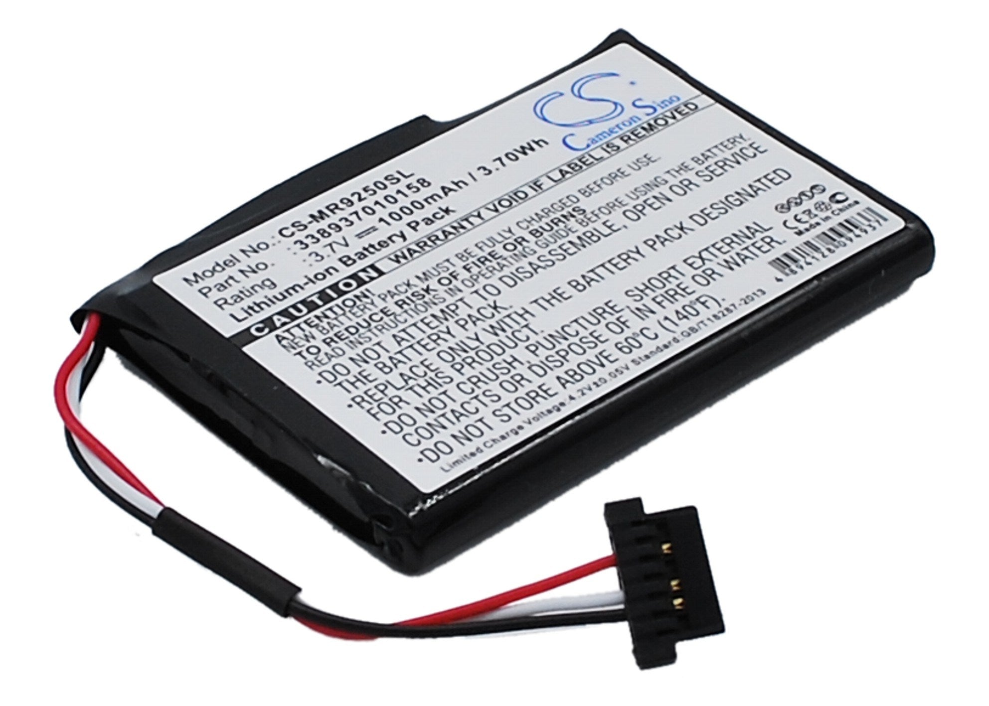 1000mAh Battery - CS-MR9250SL / Li-ion / Volts: 3.7