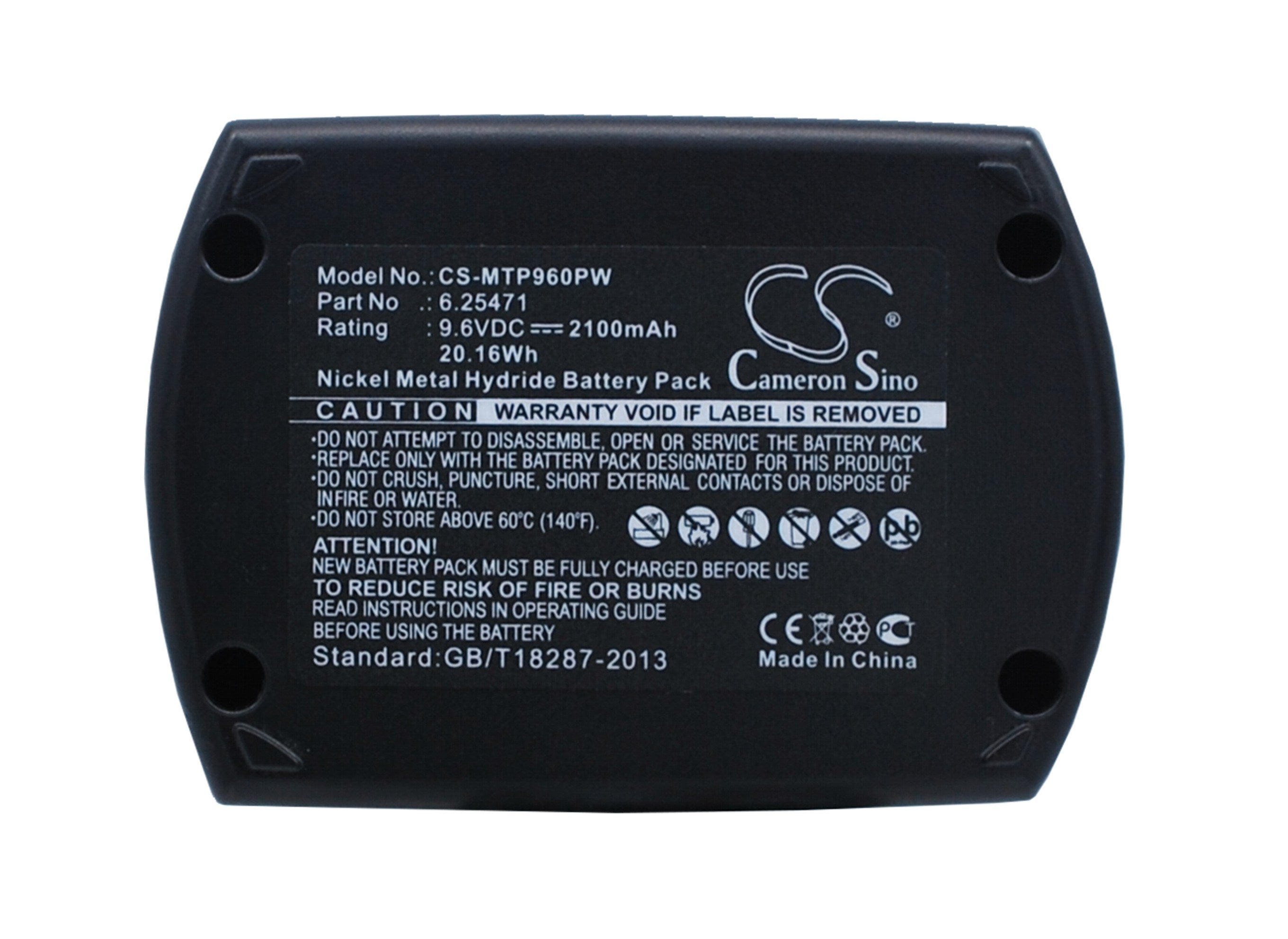 2100mAh Battery - CS-MTP960PW / Ni-MH / Volts: 9.6
