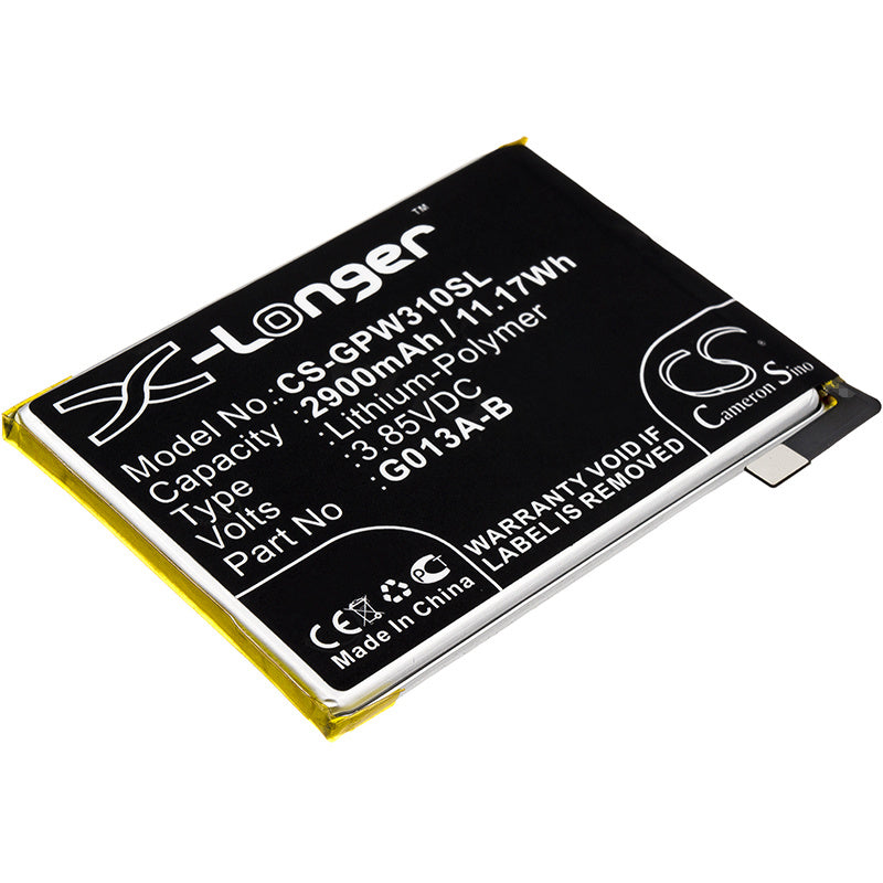 2900mAh Battery - CS-GPW310SL / Li-Polymer / Volts: 3.85