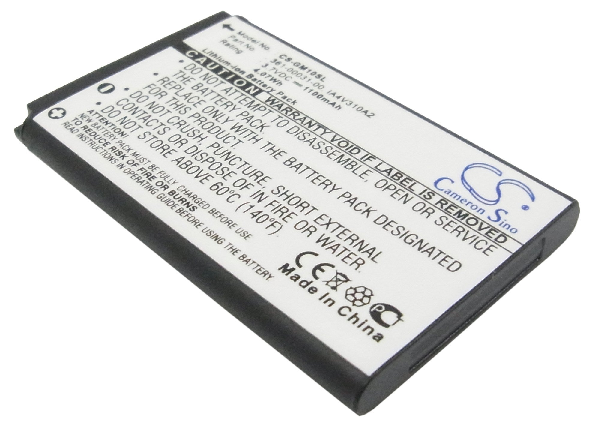 1100mAh Battery - CS-GM10SL / Li-ion / Volts: 3.7V