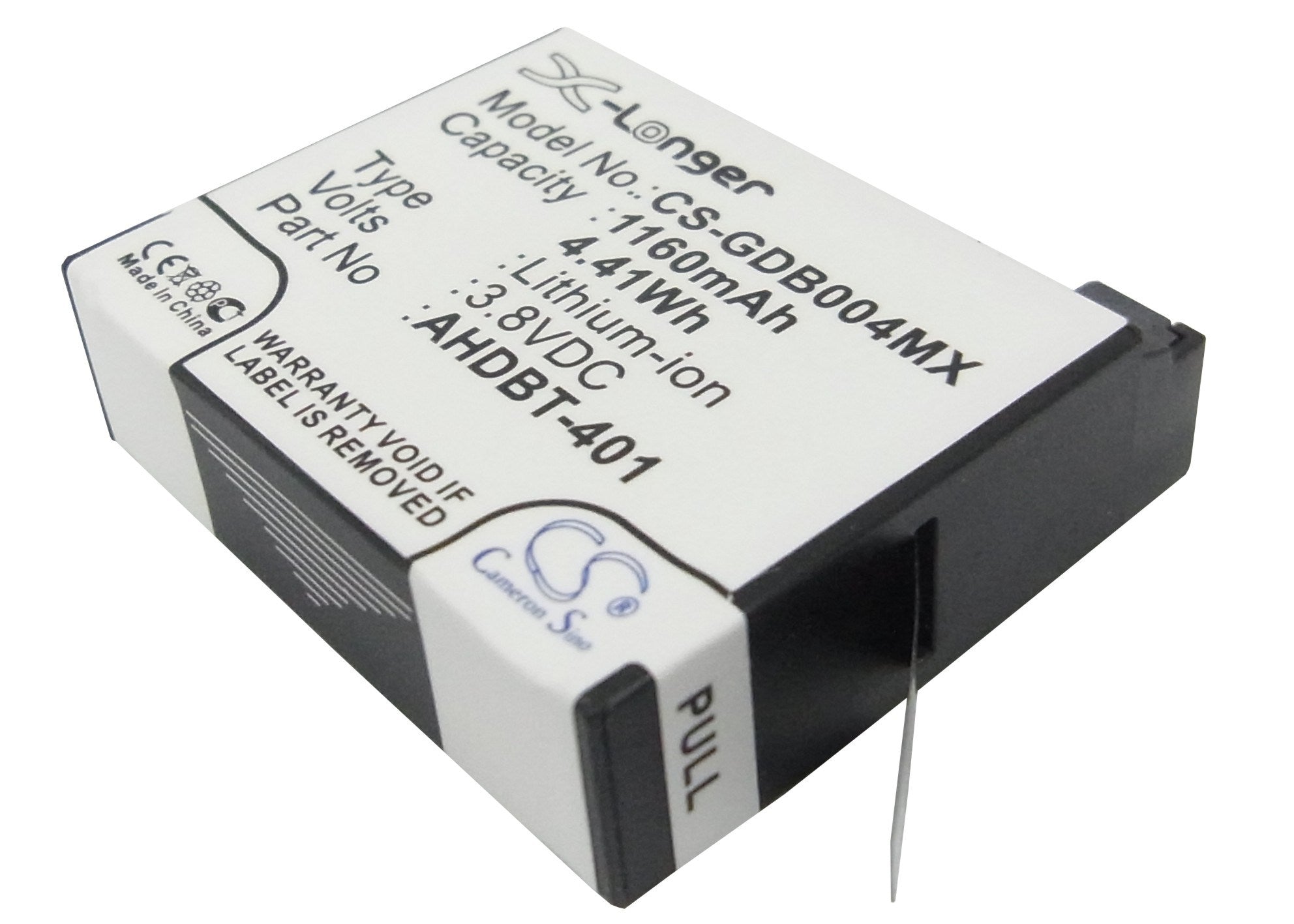 1160mAh Battery - CS-GDB004MX / Li-ion / Volts: 3.8