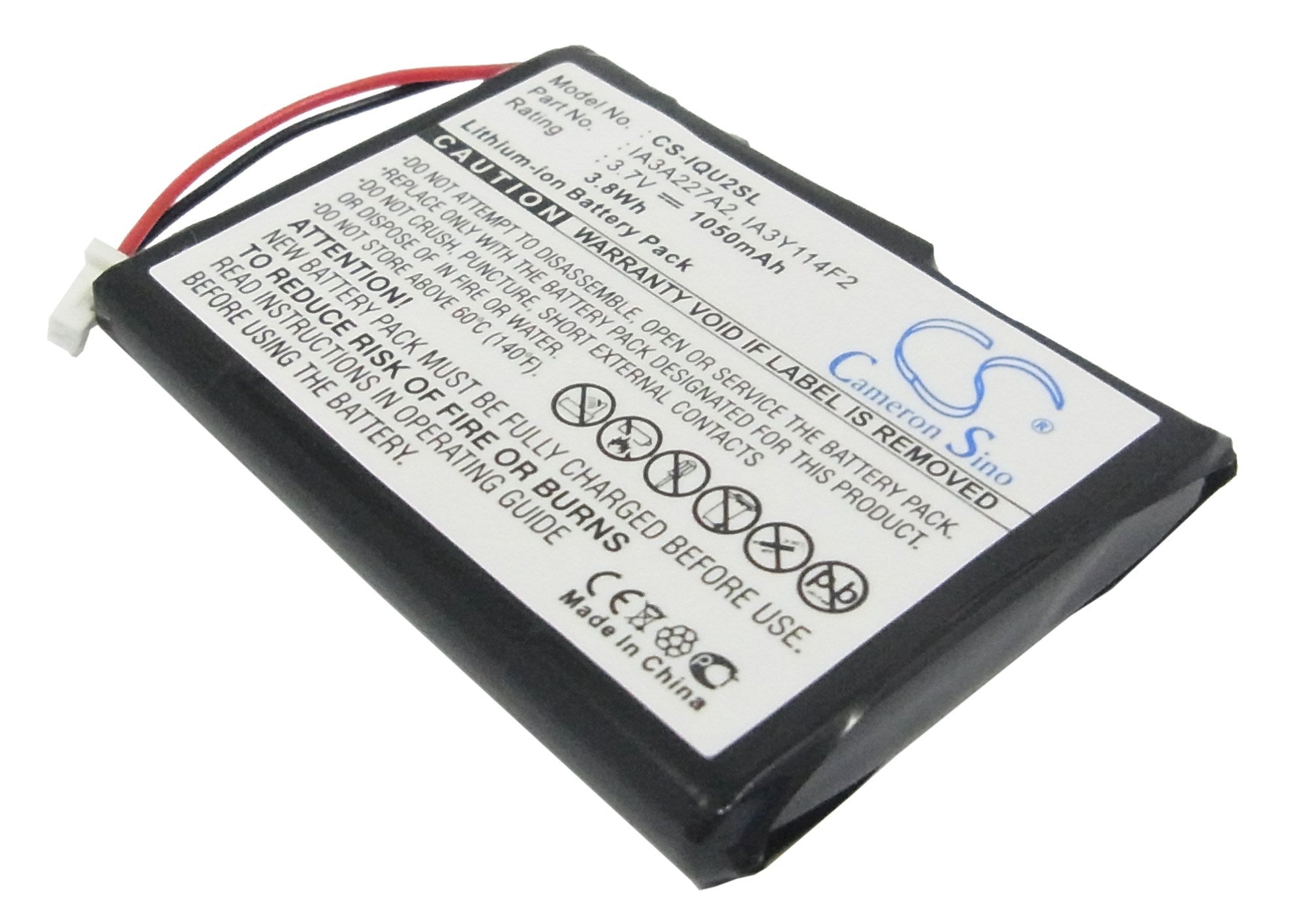 1050mAh Battery - CS-IQU2SL / Li-ion / Volts: 3.7