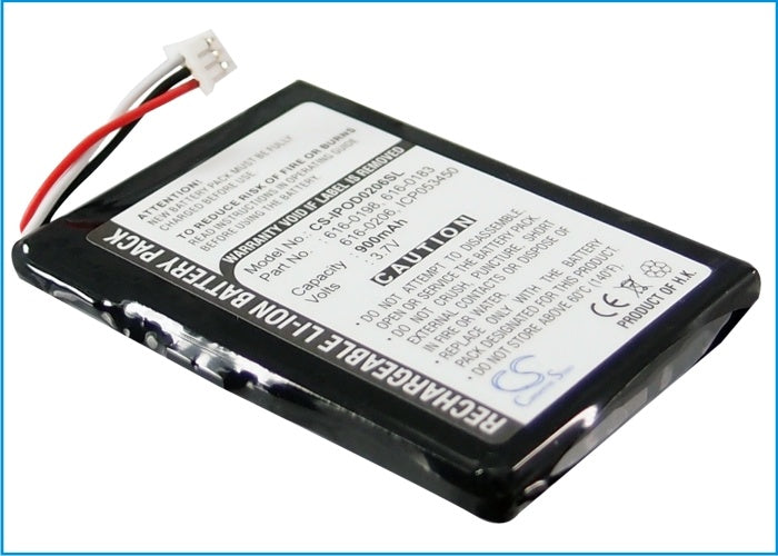 900mAh Battery - CS-IPOD0206SL / Li-ion / Volts: 3.7