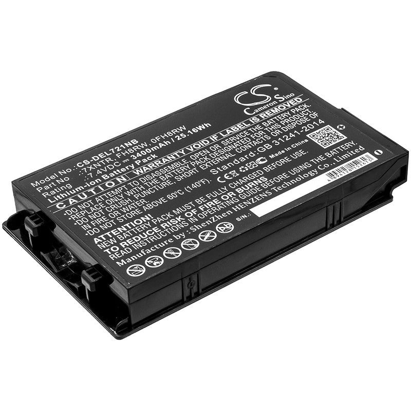 3400mAh Battery - CS-DEL721NB / Li-ion / Volts: 7.4