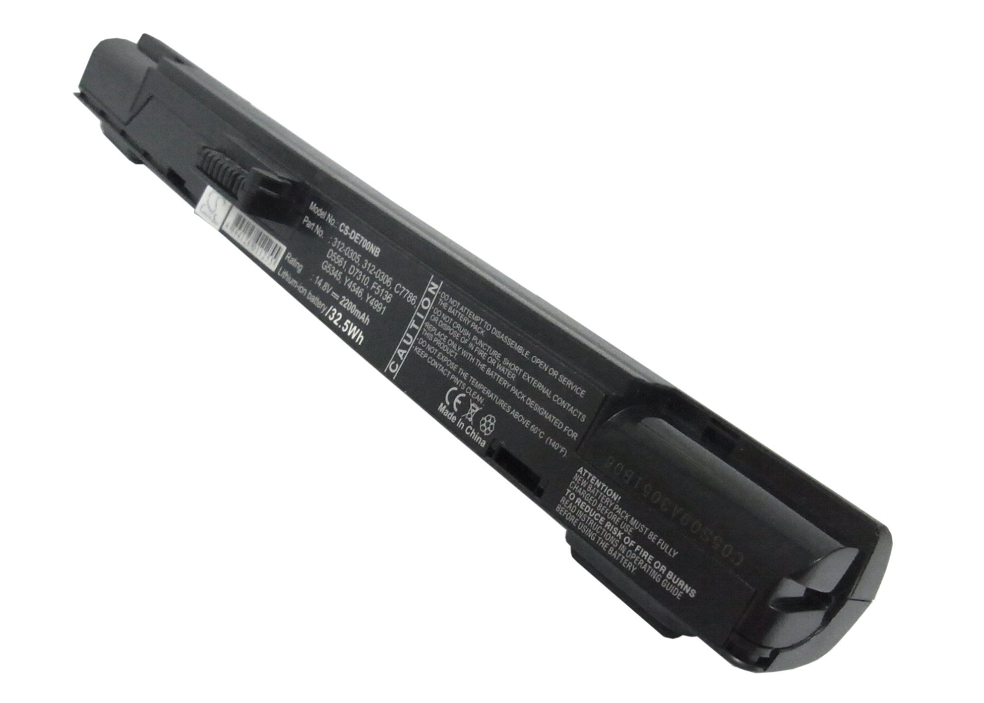 2200mAh Battery - CS-DE700NB / Li-ion / Volts: 14.8