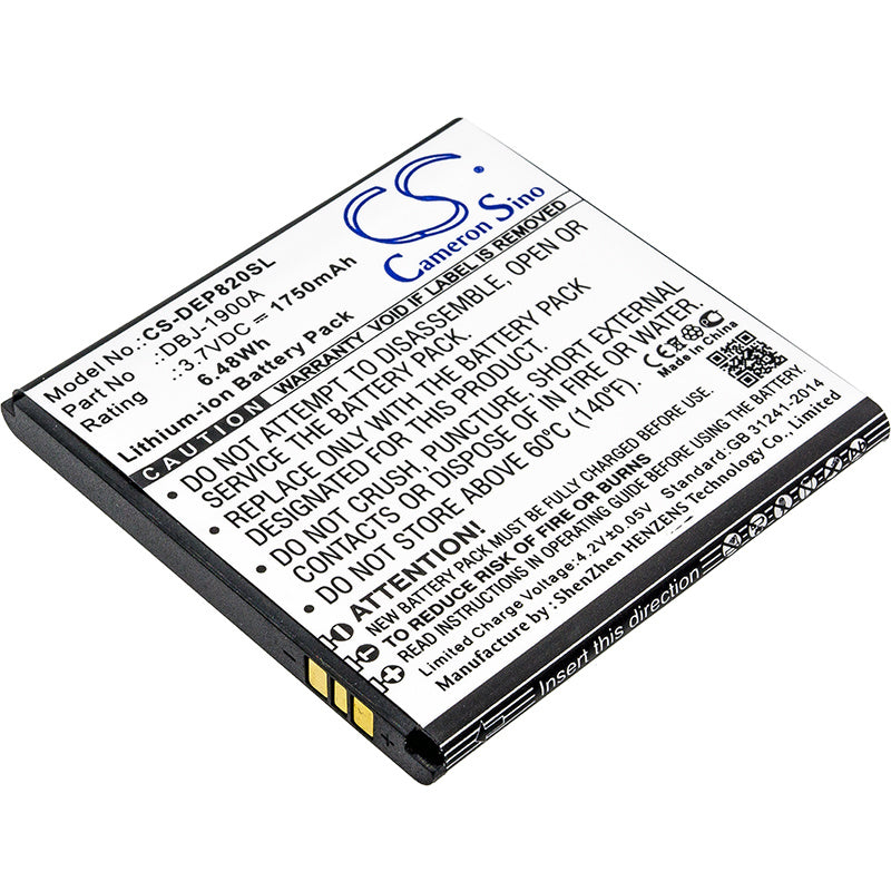 1750mAh Battery - CS-DEP820SL / Li-ion / Volts: 3.7