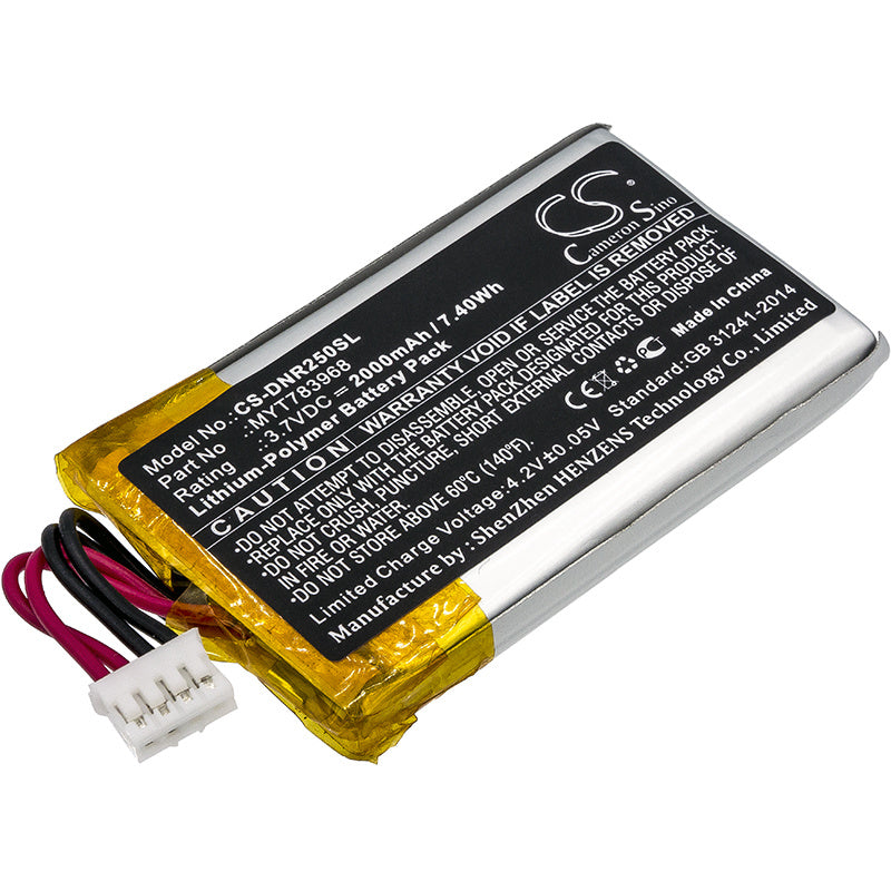 2000mAh Battery - CS-DNR250SL / Li-Polymer / Volts: 3.7