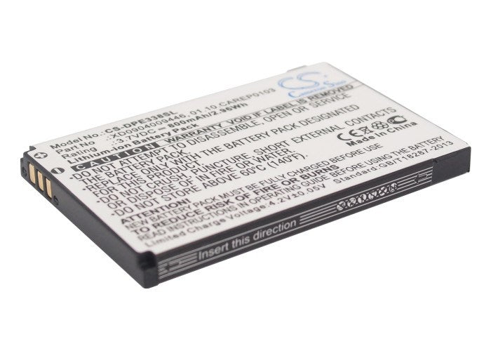 800mAh Battery - CS-DPE338SL / Li-ion / Volts: 3.7