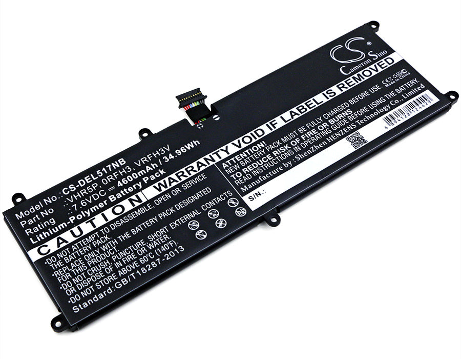 4600mAh Battery - CS-DEL517NB / Li-Polymer / Volts: 7.6