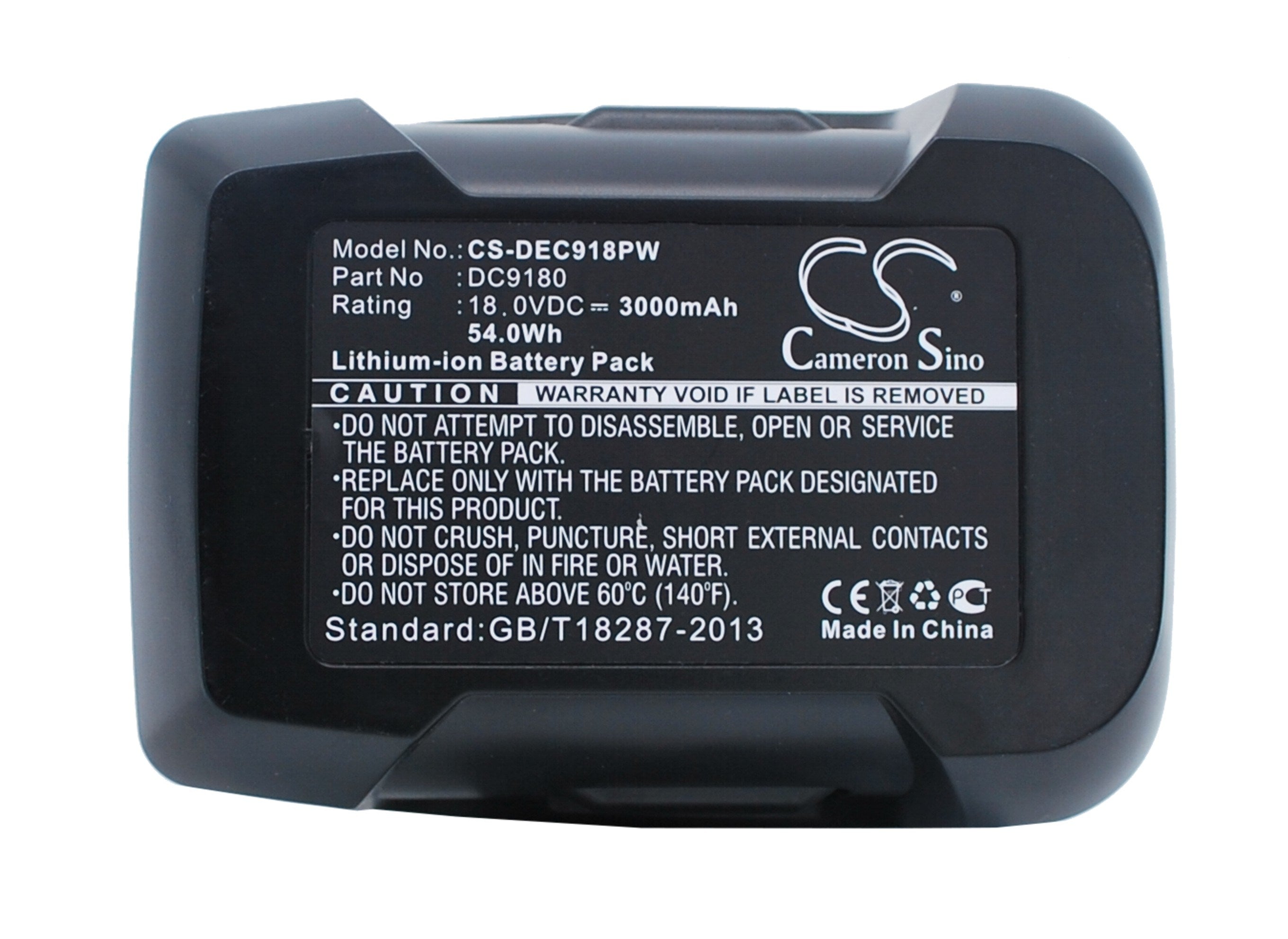 3000mAh Battery - CS-DEC918PW / Li-ion / Volts: 18