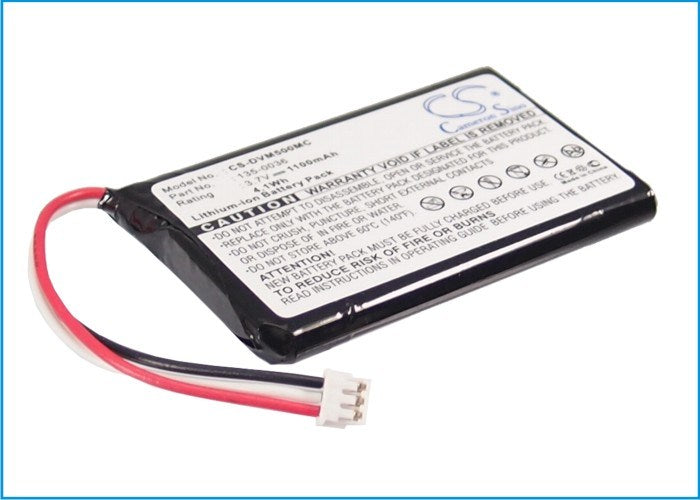 1100mAh Battery - CS-DVM500MC / Li-ion / Volts: 3.7