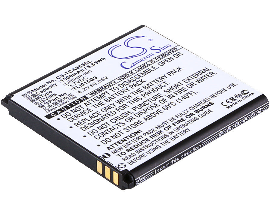 1500mAh Battery - CS-TCA865SL / Li-ion / Volts: 3.7