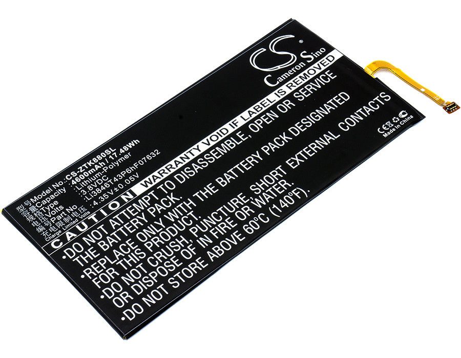 4600mAh Battery - CS-ZTK880SL / Li-Polymer / Volts: 3.8