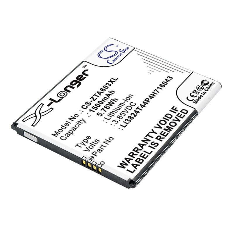 1500mAh Battery - CS-ZTA603XL / Li-ion / Volts: 3.85