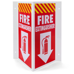 3D Fire Extinguisher Sign