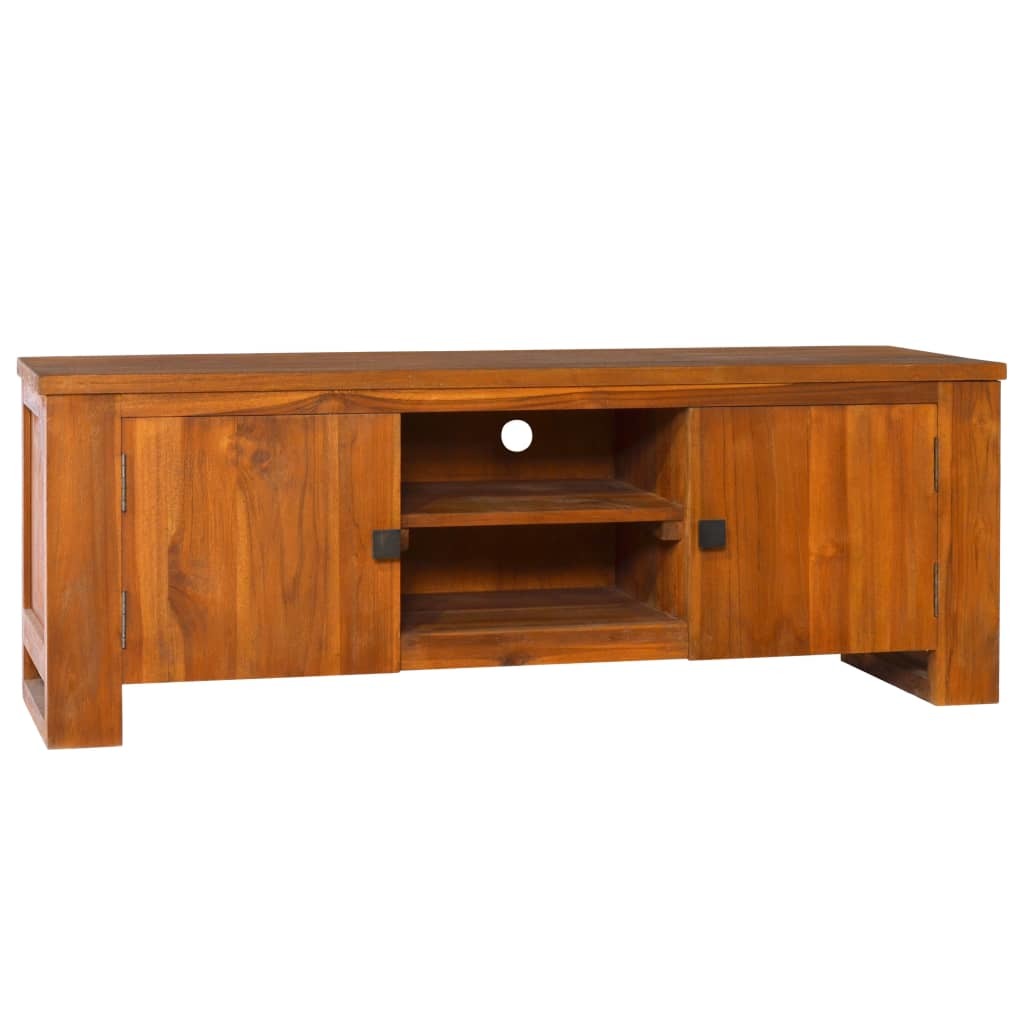 TV Stand 43.3"x11.8"x15.7" Solid Wood Teak