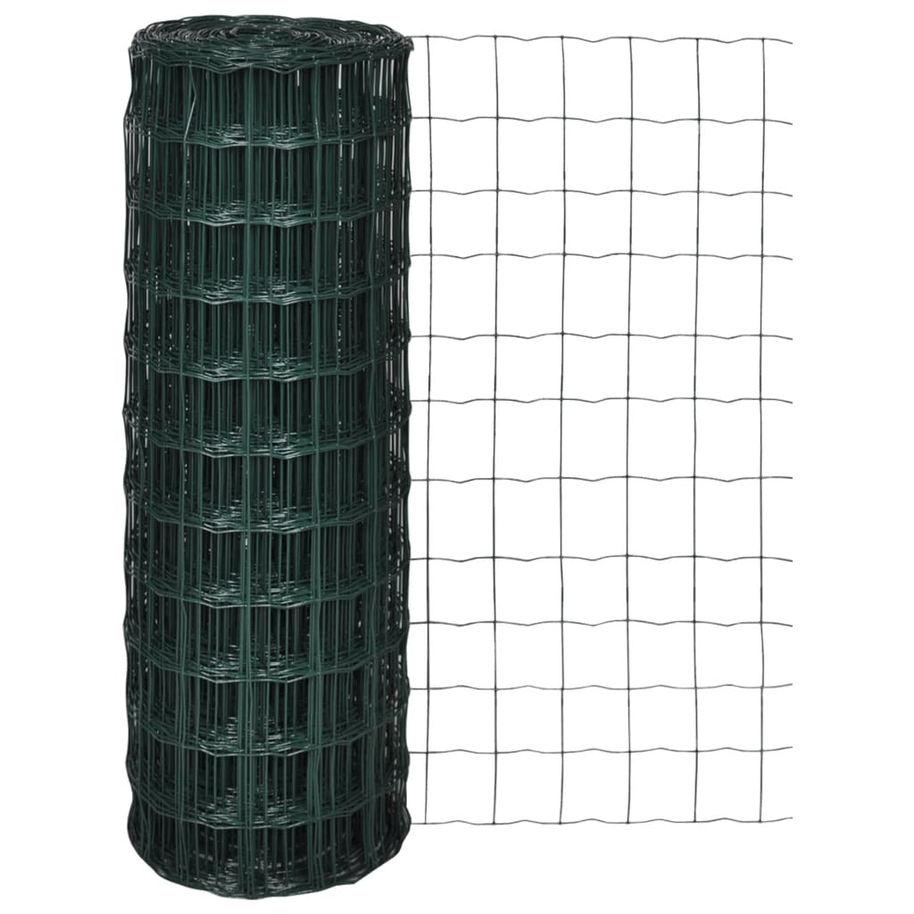 Euro Fence Steel 82ftx4.9ft Green