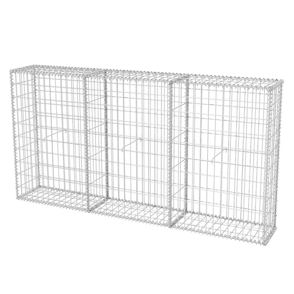 Gabion Basket Galvanized Steel 78.7"x11.8"x39.4"