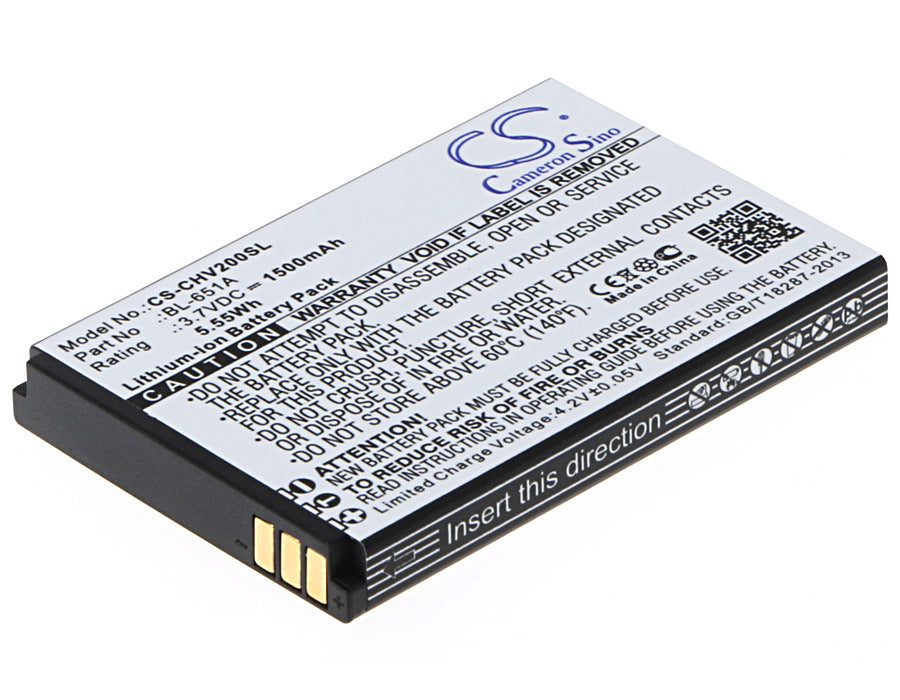 1500mAh Battery - CS-CHV200SL / Li-ion / Volts: 3.7