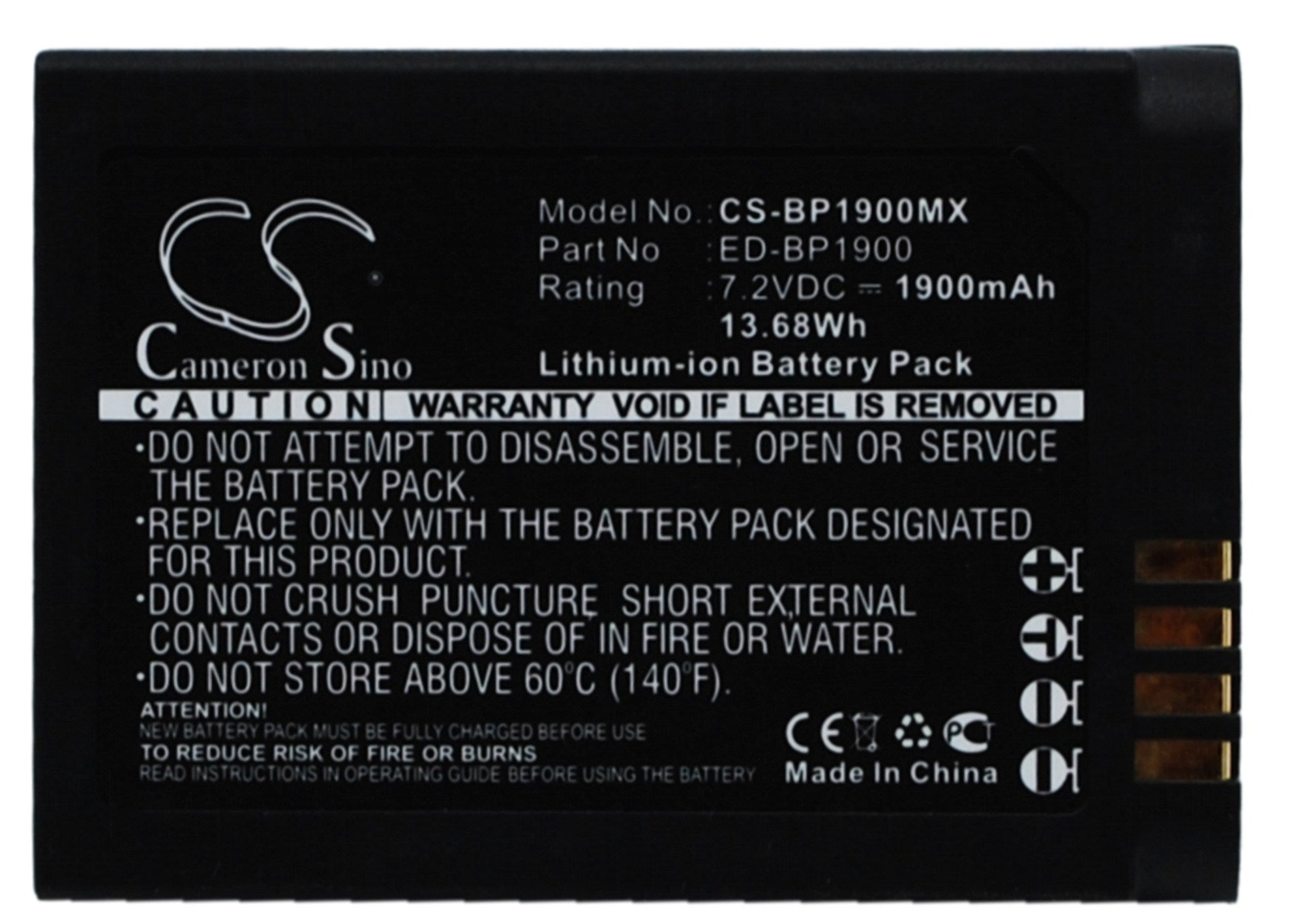 1900mAh Battery - CS-BP1900MX / Li-ion / Volts: 7.2