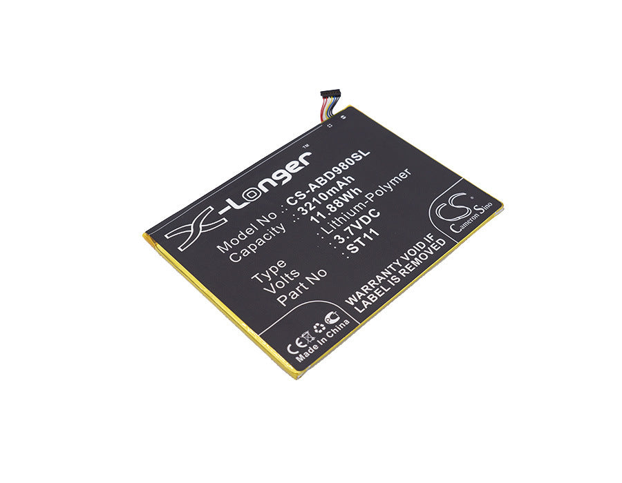 3210mAh Battery - CS-ABD980SL / Li-Polymer / Volts: 3.7