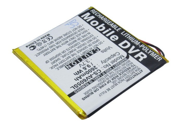 2600mAh Battery - CS-AV605SL / Li-Polymer / Volts: 3.7