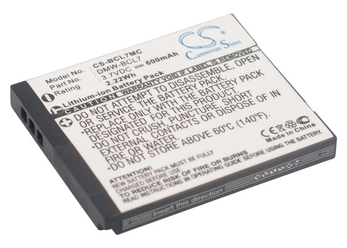 600mAh Battery - CS-BCL7MC / Li-ion / Volts: 3.7