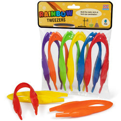 Rainbow Tweezers, 6-pack