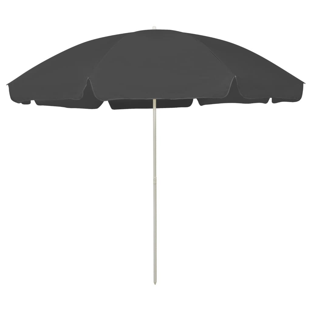 Beach Umbrella Anthracite 118.1"