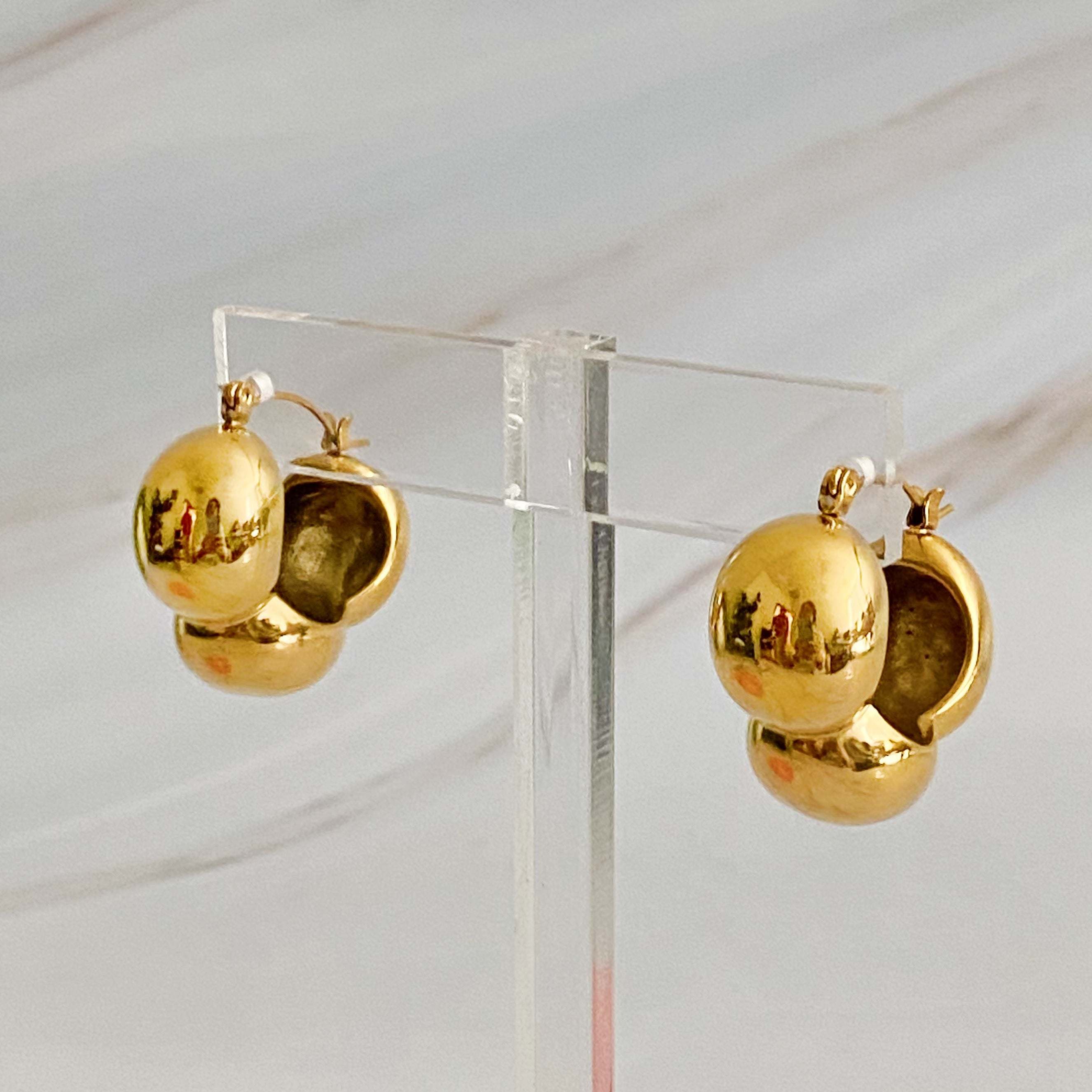 Beautifully Volumized Hoop Earrings