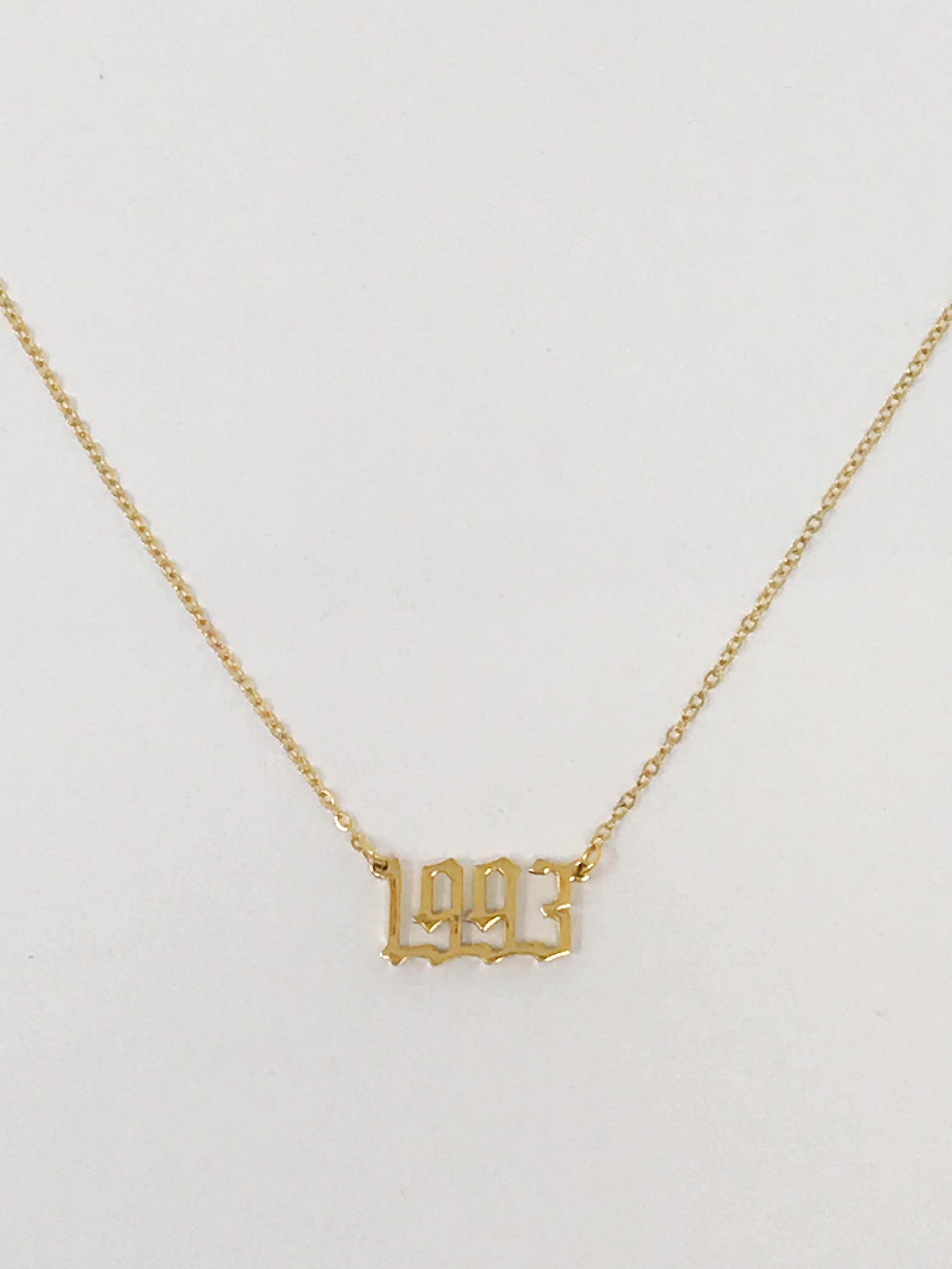 Birth Year Necklace