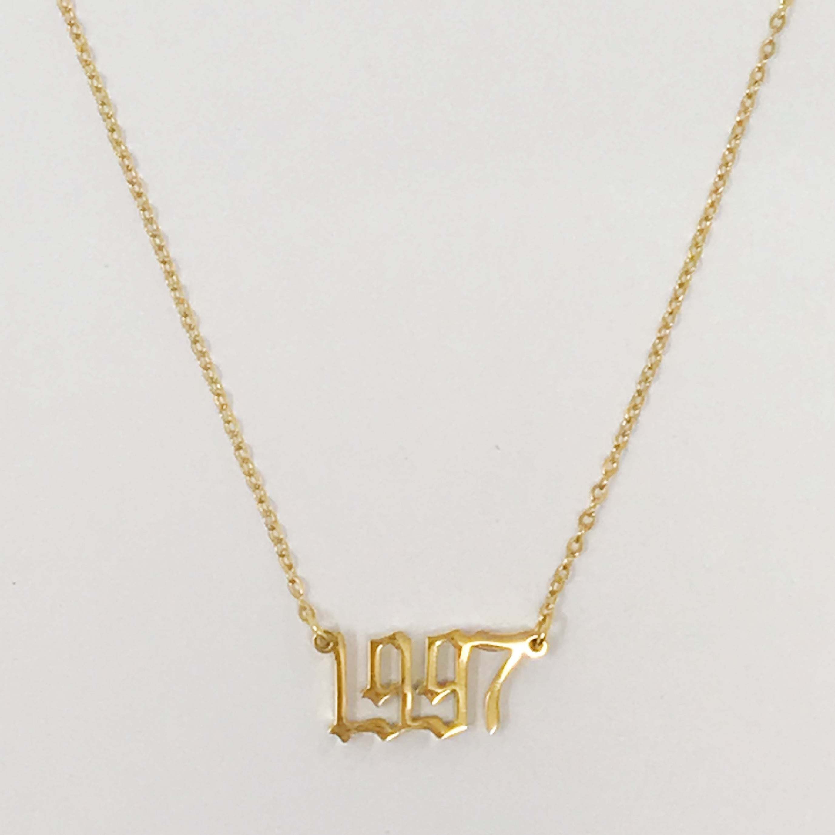 Birth Year Necklace