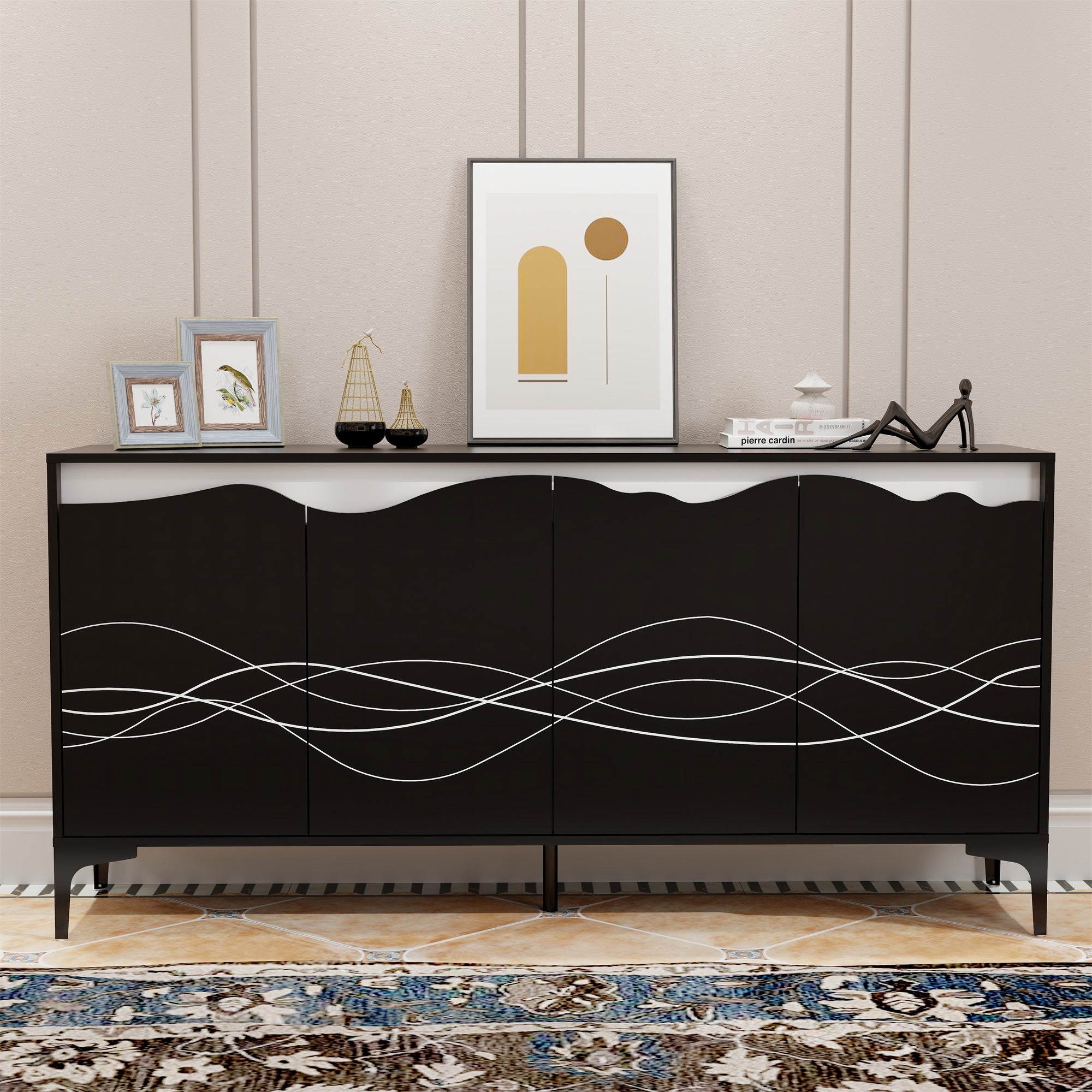 Four-door modern sideboard(ONLY PICK UP)