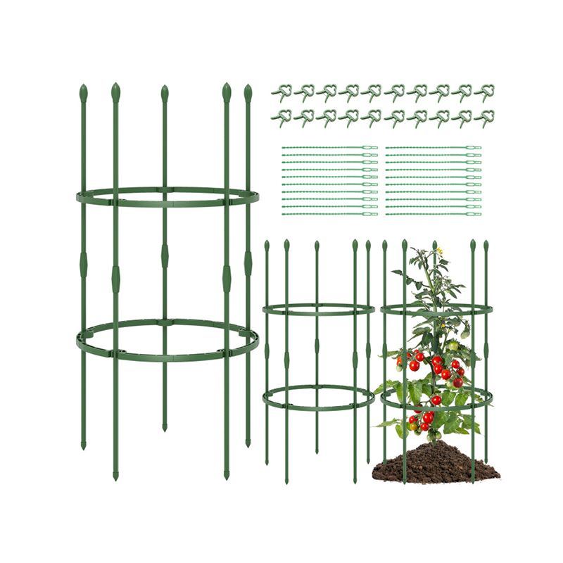 40"/60" Tall Plant Support Stands with Clips and Ties