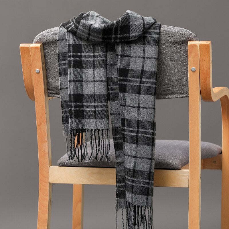 Men girls neckwear Unisex children scarf Autumn winter long thick warm all-match Cashmere shawl pashmina muffler wrap