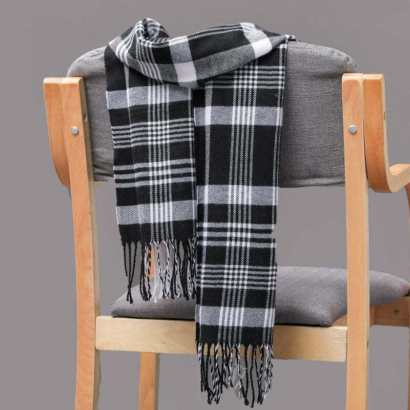 Men girls neckwear Unisex children scarf Autumn winter long thick warm all-match Cashmere shawl pashmina muffler wrap