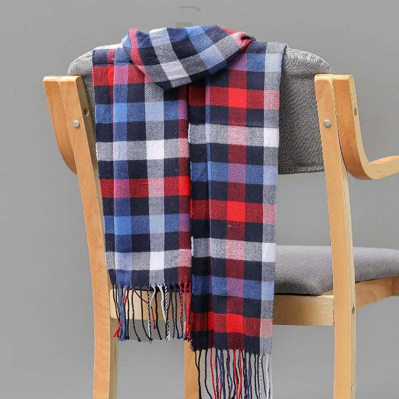 Men girls neckwear Unisex children scarf Autumn winter long thick warm all-match Cashmere shawl pashmina muffler wrap