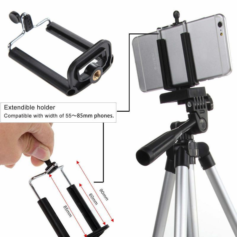 Portable Tripod Camera Tripod Stand Holder Mount for Cell Phone