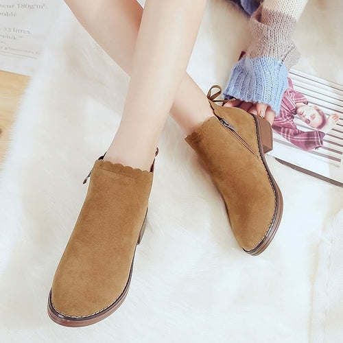 Women's Handmade Ankle Winter Boots