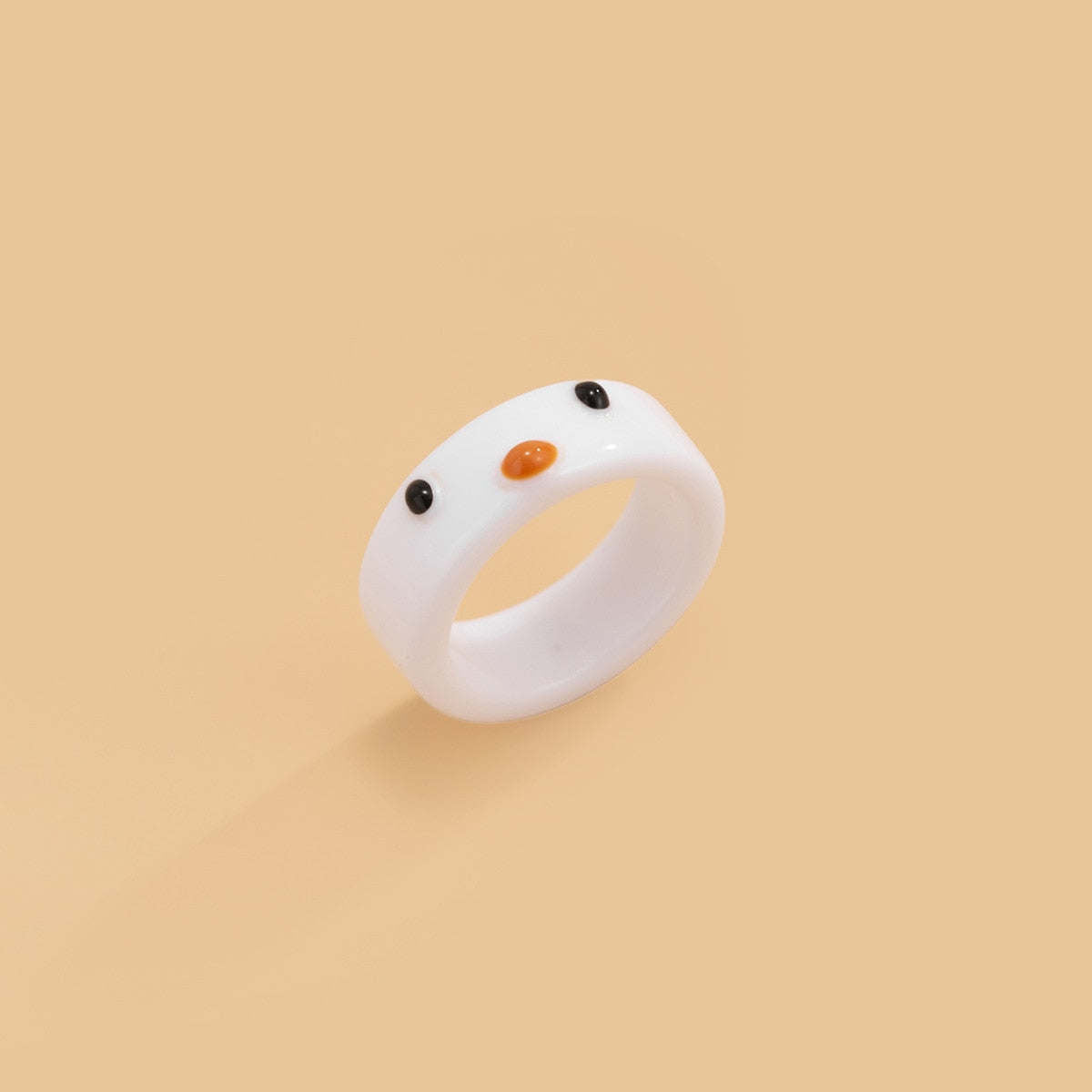 Cartoon Frog Rings for Men Fashion Cute Frog Resin Women Ring Acrylic Animal Band Jewelry Couple Rings