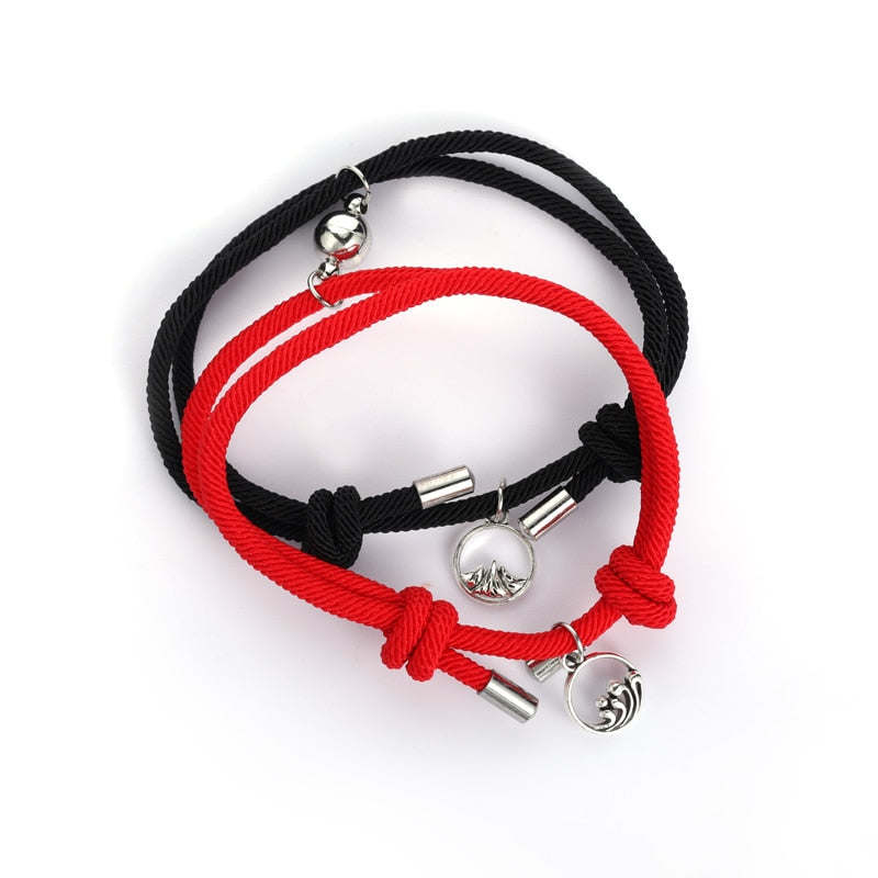 NIUYITID Couple Bracelet For Women Men Fashion Adjustable Magnetic Attract Each Other Long-Distance Love Jewelry Drop Ship