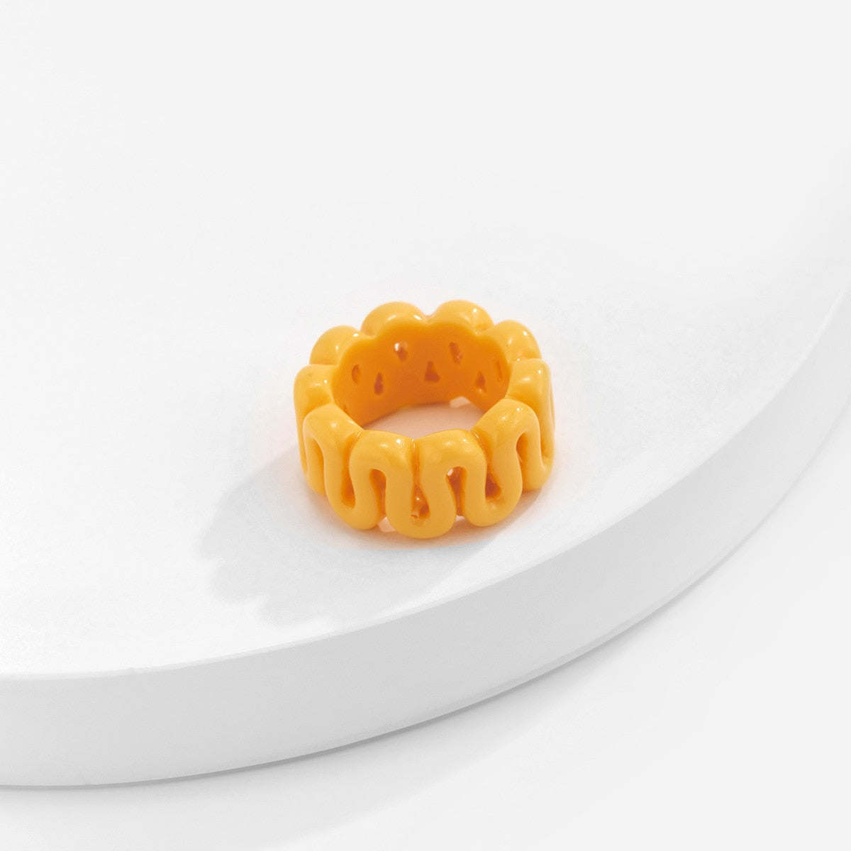 Cartoon Frog Rings for Men Fashion Cute Frog Resin Women Ring Acrylic Animal Band Jewelry Couple Rings