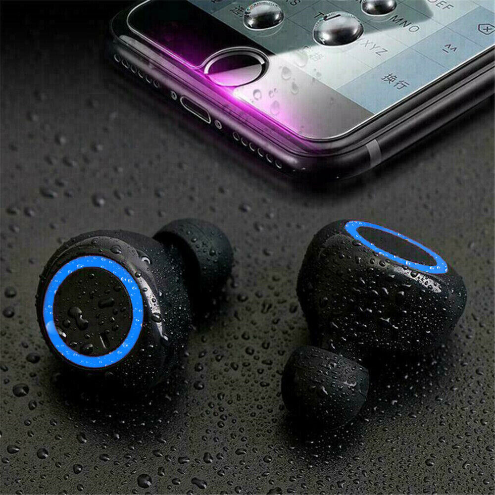 Waterproof Bluetooth 5.0 Wireless Earbuds Headphone Headset Noise Cancelling TWS Bluetooth Wireless Earbuds with Microphone- Stereo Sound in-Ear Bluet