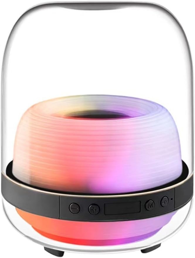 Colorful Bluetooth Speaker Desk Lamp, Full Screen Wireless Functionality, Home Subwoofer, Dimmable Bedside Lighting Accessory