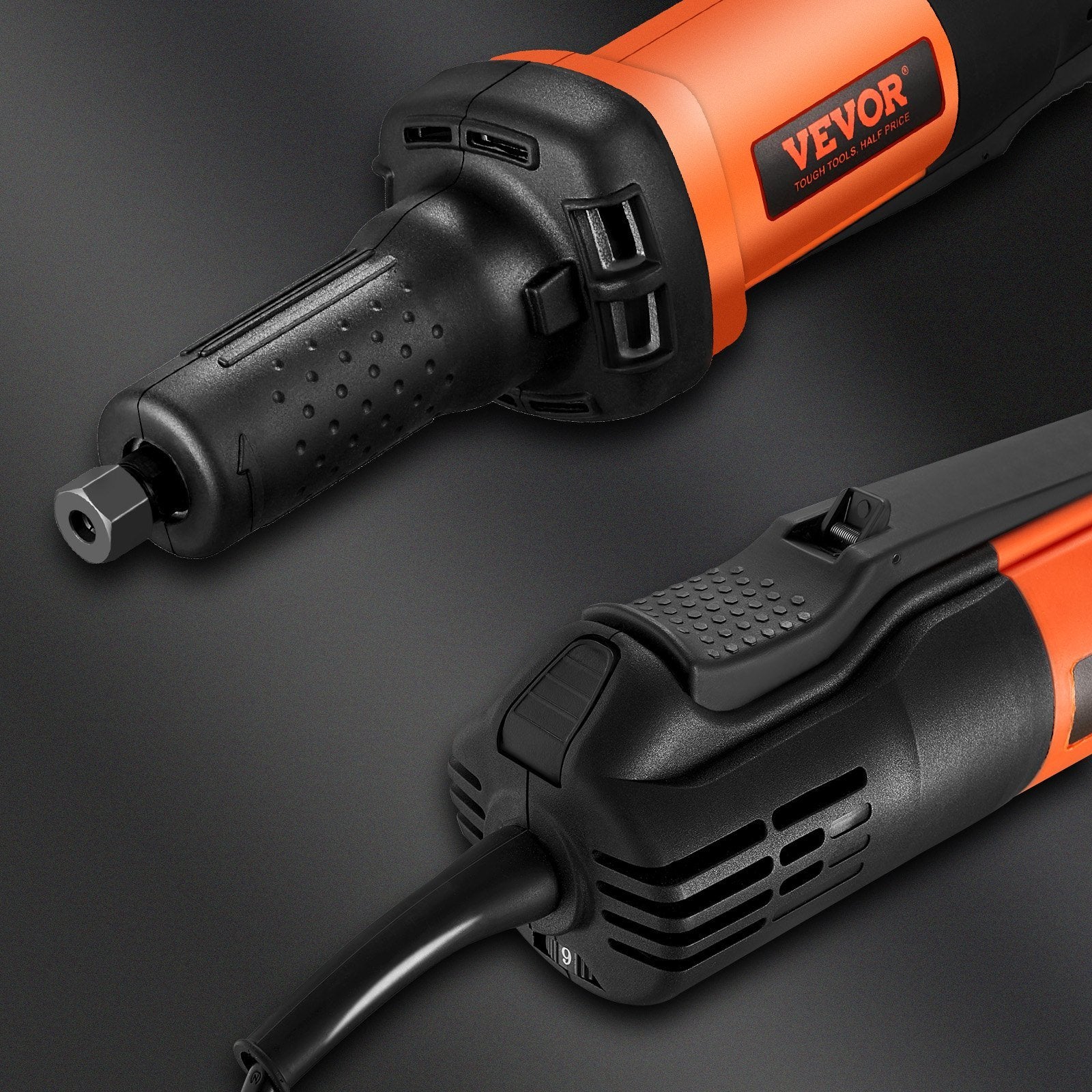 VEVOR Die Grinder, 1/4" Collet Variable Speed (7000-30000RPM), Heavy Duty Electric, Ergonomic Grip for Rust Removal, Grinding, Cutting, Polishing, Wel