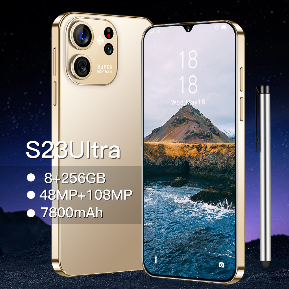 Wholesale Trade Brand New Android Smart Phone S23 Ultra Dual Nano SIM Android Version Ready In Stock