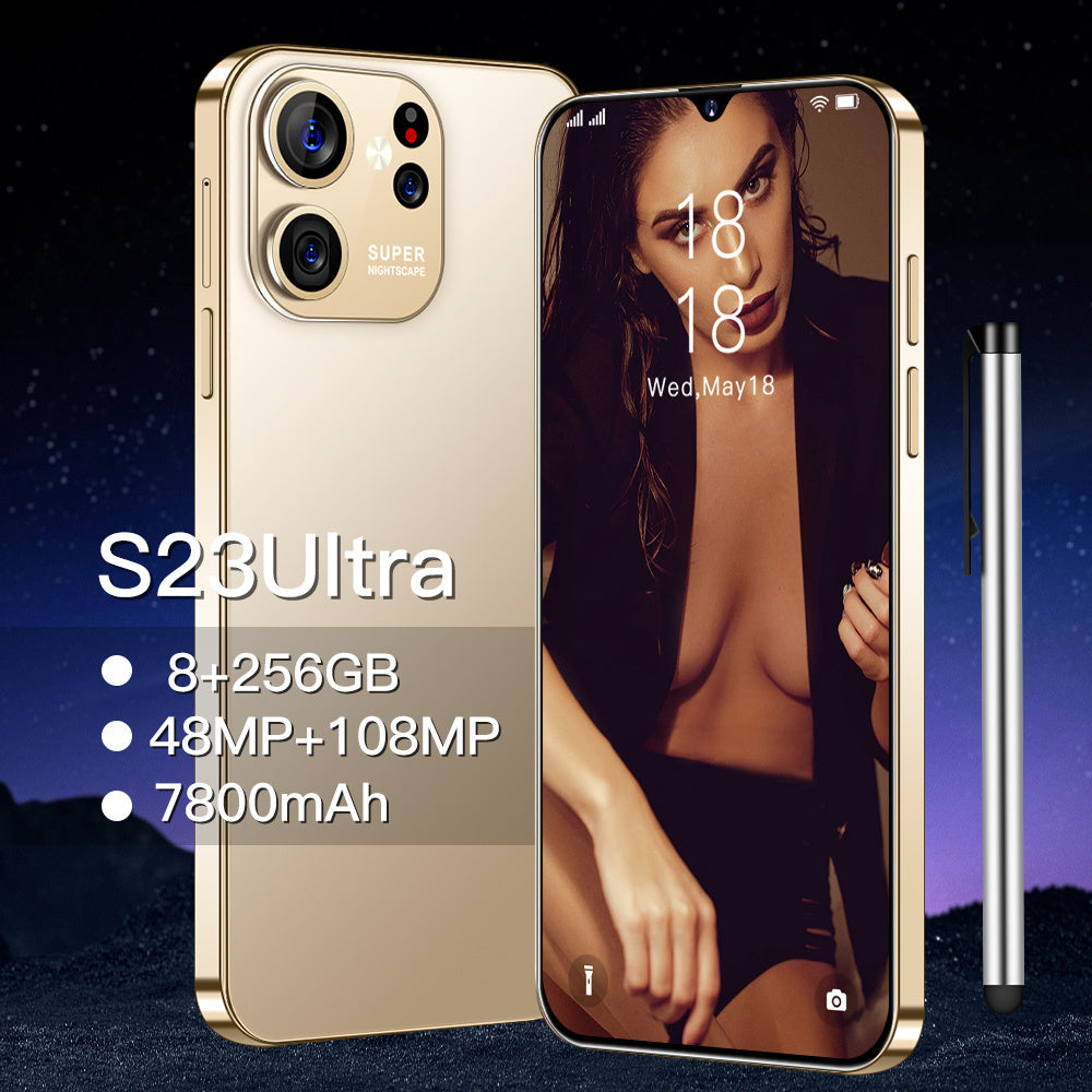 Wholesale Trade Brand New Android Smart Phone S23 Ultra Dual Nano SIM Android Version Ready In Stock