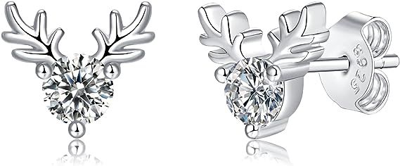 Moissanite Stud Earrings, Certified Moissanite Ear Studs With S925 Sterling Silver, Created Diamond Earrings, GRA Certification Included